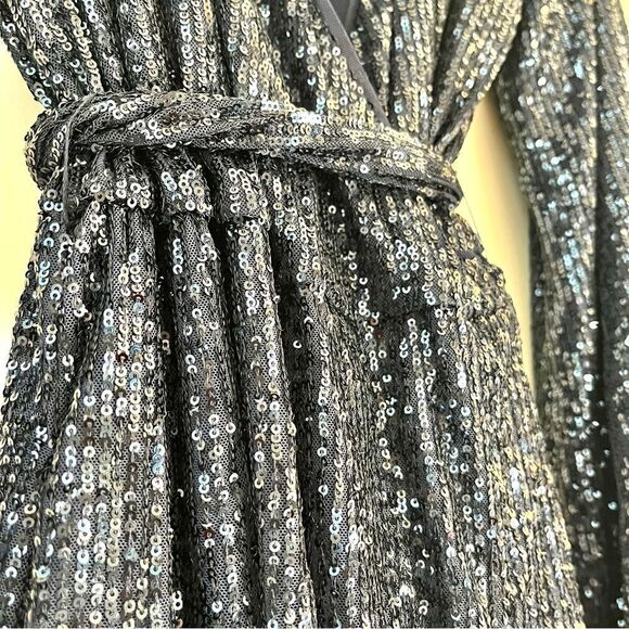 Free People Beaded Sequin Christa Long Sleeve Romper, Medium NWT - Picture 8 of 11